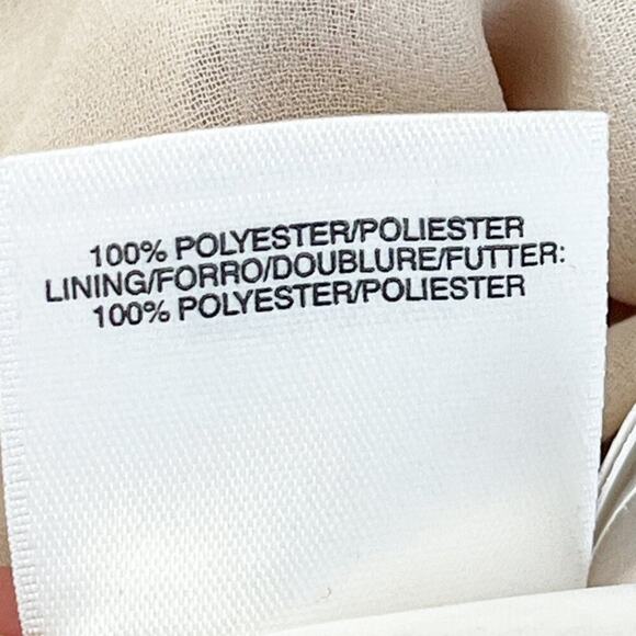 Anne Klein Vintage 90's Cream Pleated Textured Maxi Dress - Picture 9 of 14